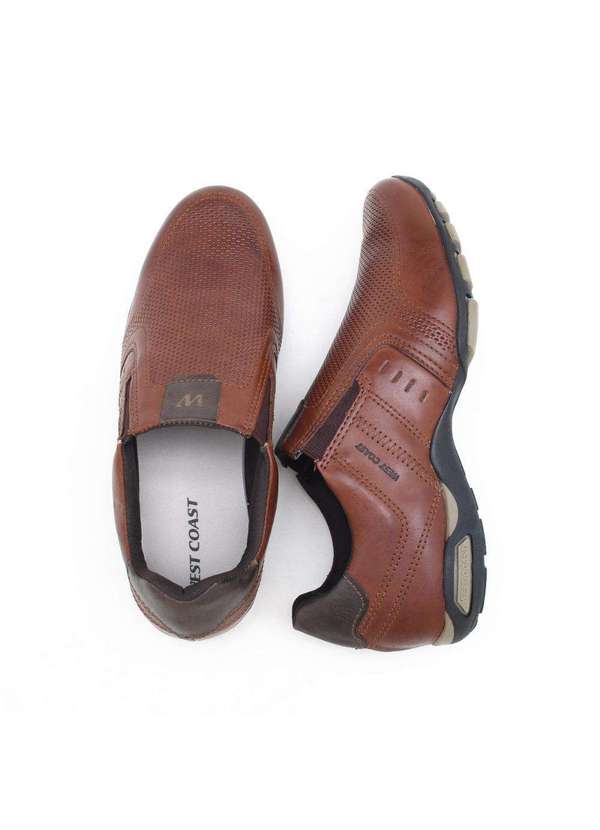 West Coast - Sapatênis West Coast Spark Couro Masculino Marrom 3