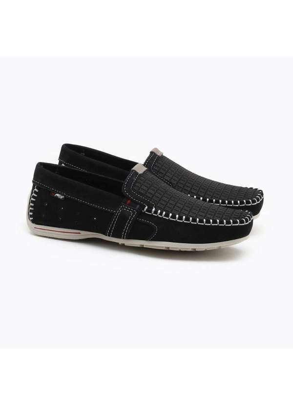 Pegada - Mocassim Pegada Couro Masculino Preto