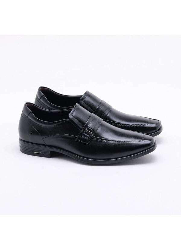 Democrata - Sapato Social Democrata Pointer Hi-Soft Couro Masculino Preto