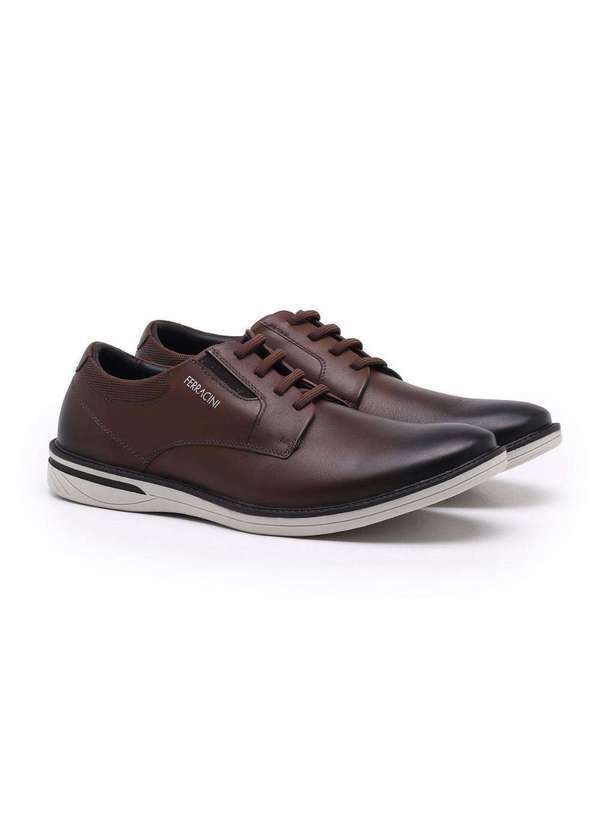 Ferracini - Sapato Social Ferracini Monterrey Couro Masculino Marrom