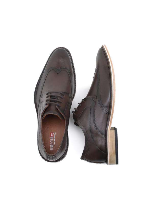 Ferracini - Sapato Social Ferracini Open Couro Masculino Marrom 4