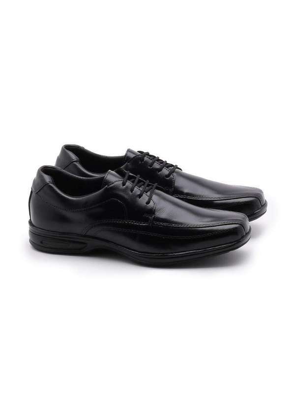 Mr.post - Sapato Social Mr. Post Couro Cadarço Masculino Preto