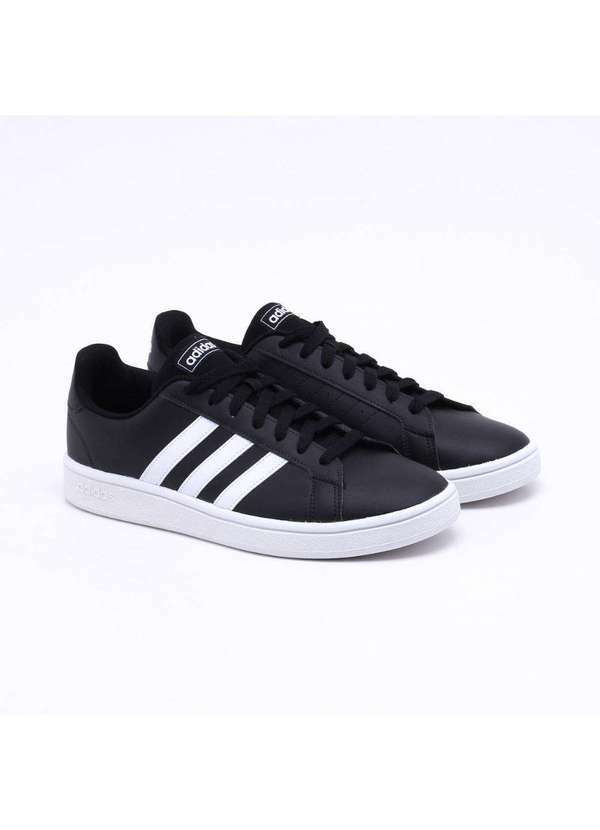 Adidas - Tênis Adidas Grand Court Base Masculino Preto