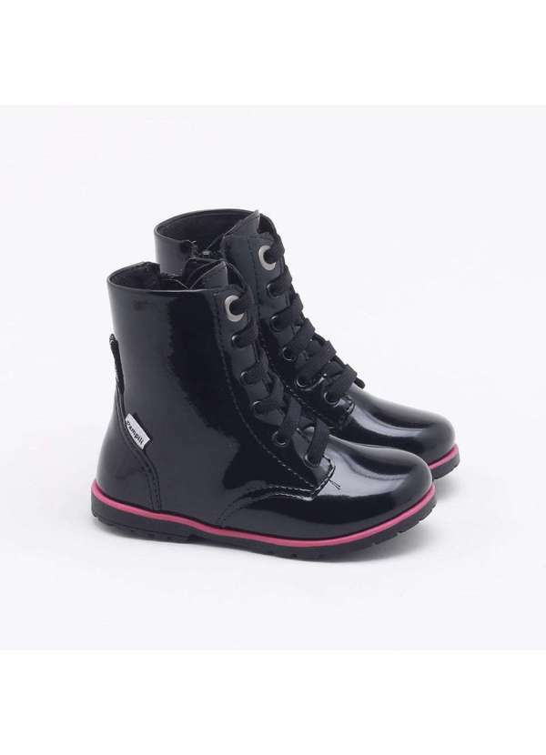 Pampili - Bota Pampili Verniz Infantil Preto