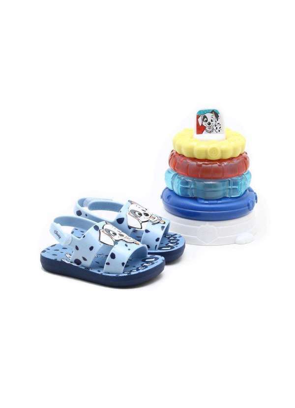 Grendene - Sandália Grendene Kids Disney Dálmatas Pirâmide Sensorial Baby Azul