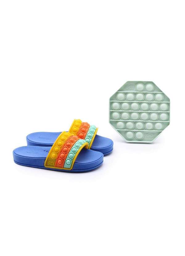 Kidy - Slide Kidy Mar e Cor e Pop It Infantil Azul