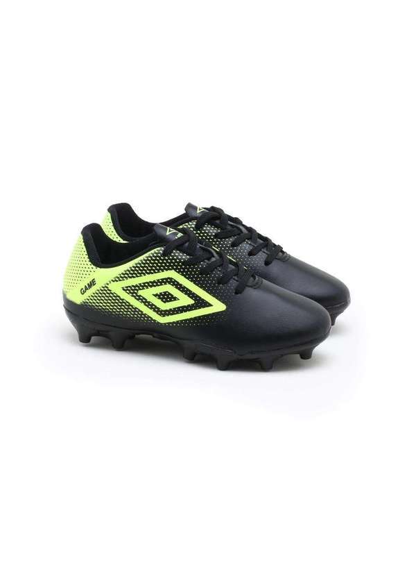 Umbro - Chuteira Campo Umbro Game Jr Infantil Preto