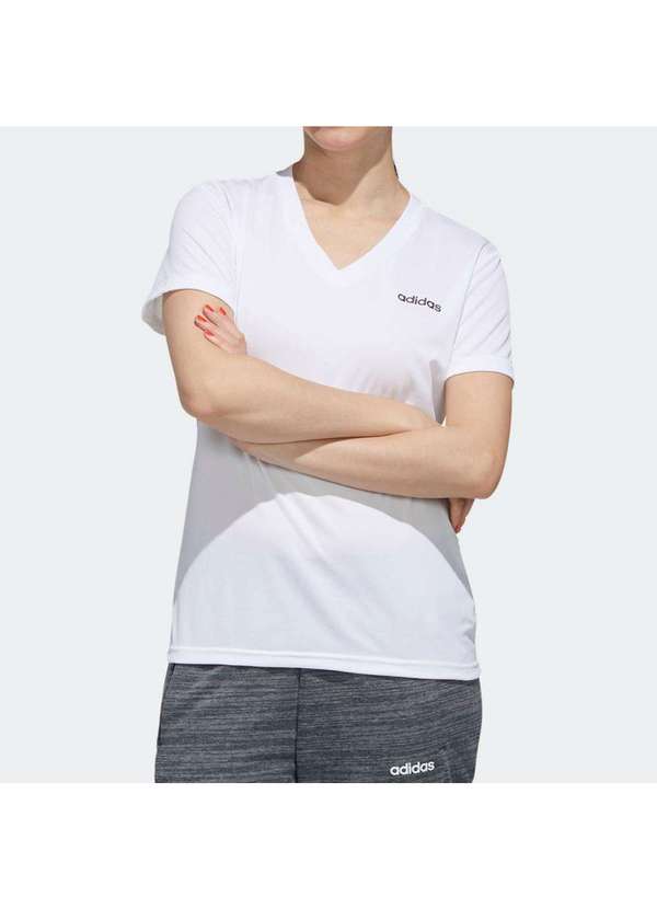 Adidas - Blusa Adidas D2m Solid Feminina Branco 1