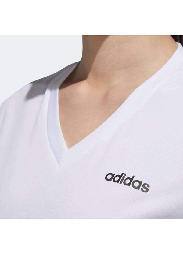 Adidas - Blusa Adidas D2m Solid Feminina Branco 3