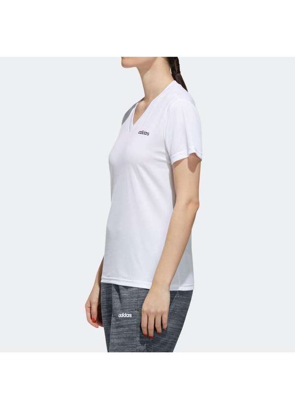 Adidas - Blusa Adidas D2m Solid Feminina Branco 4