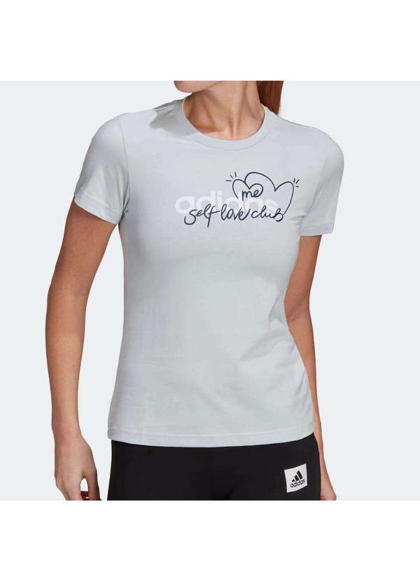 Adidas - Blusa Adidas Heart Feminina Azul