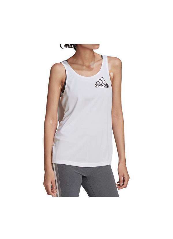 Adidas - Camiseta Regata Adidas Favourites Feminina Branco/Preto