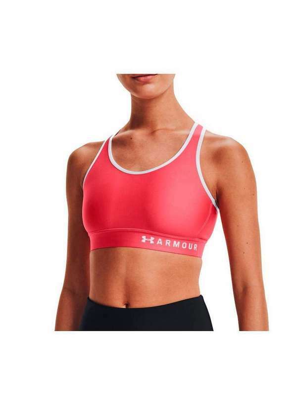 Under Armour - Top Under Armour Mid Keyhole Rosa