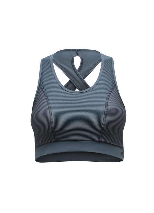 Walk Run - Top Walk Run Texturizado Cinza