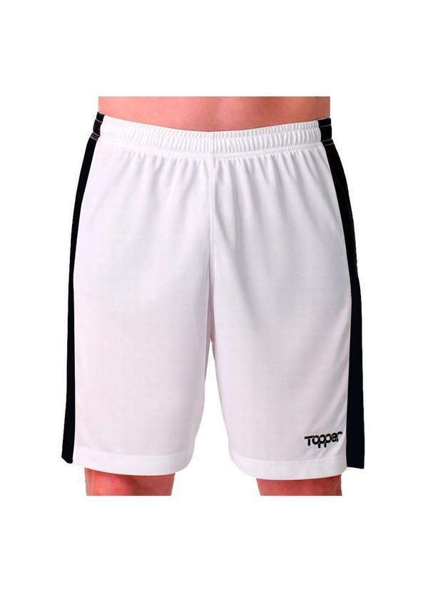 Topper - Calção Topper Futebol Classic Color Ii Masculino Branco