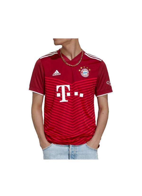 Adidas - Camisa Adidas Fc Bayern de Munique 2021 2022 I Masculina Vermelho