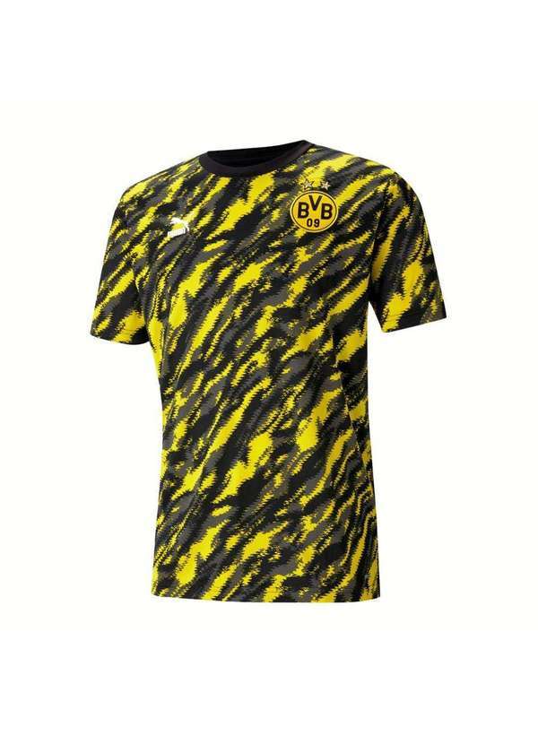 Puma - Camisa Puma Borussia Dortmund 2020/2021 Treino Masculina Preto