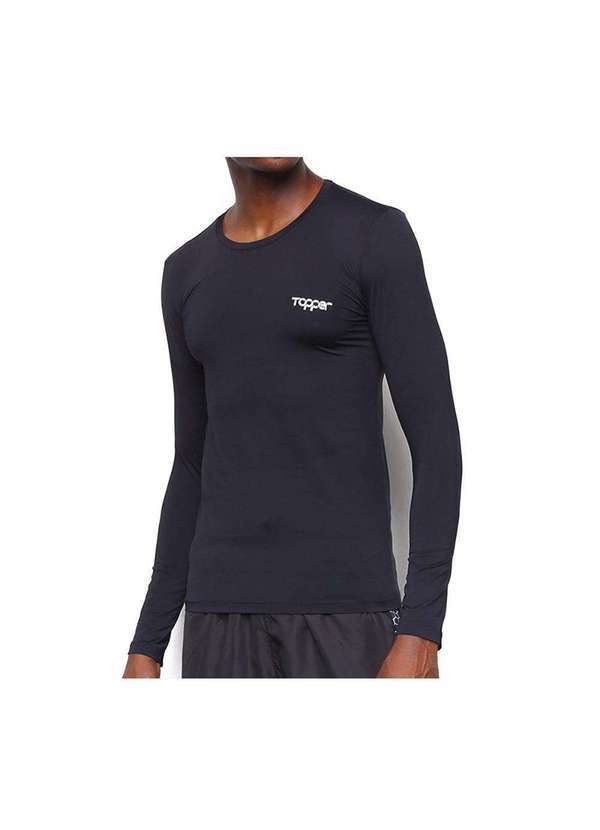 Topper - Camisa Térmica Topper Classic Preto