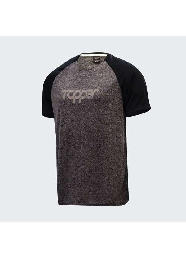 Topper - Camisa Topper Treino Print Masculina Cinza