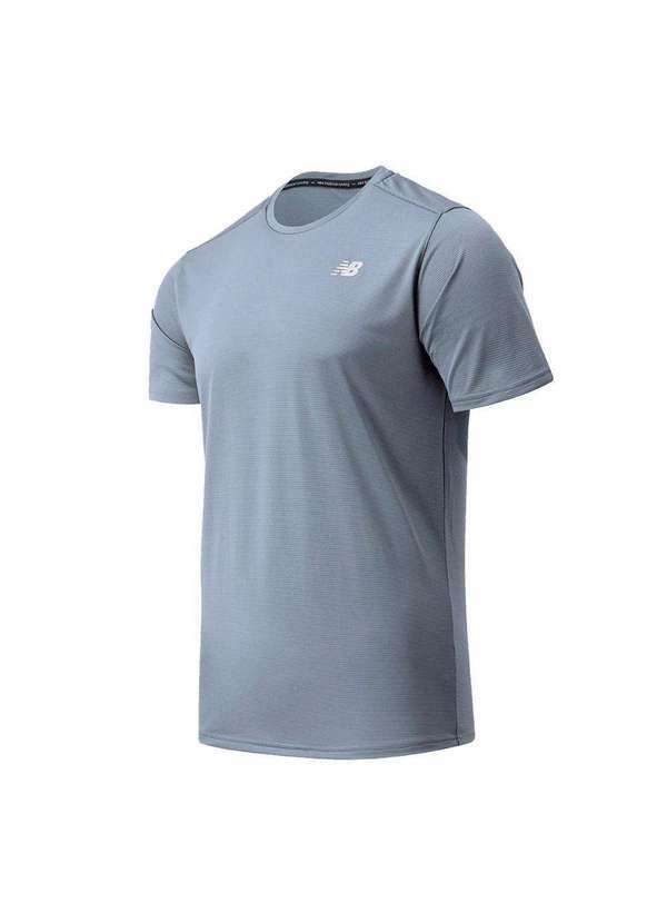 New Balance - Camiseta New Balance Accelerate Masculina Cinza