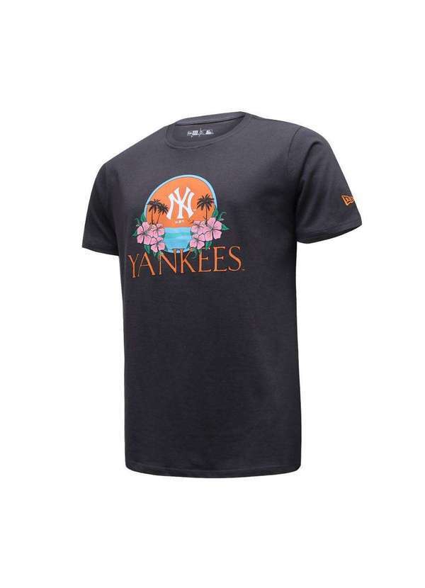 New Era - Camiseta New Era New York Yankees Masculina Cinza