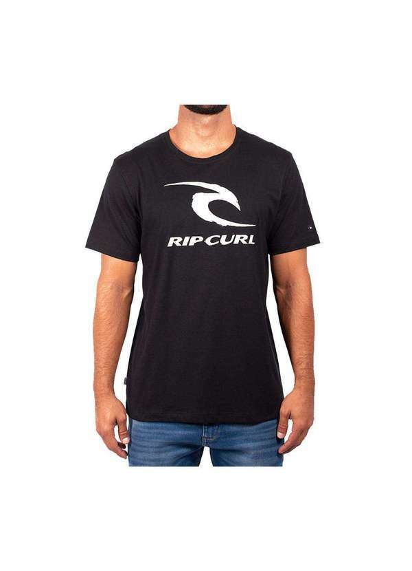 Rip Curl - Camiseta Rip Curl Icon Tee Masculina Preto