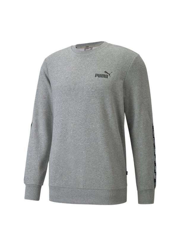 Puma - Blusão Puma Ess Small Logo Crew Fl Masculina Cinza