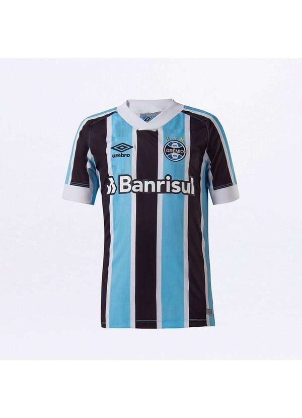 Umbro - Camisa Umbro Grêmio 2021 I sem Número Infantil Azul