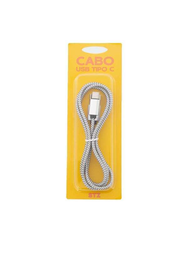 Stz - Cabo Usb Stz Tipo C Prata Cinza