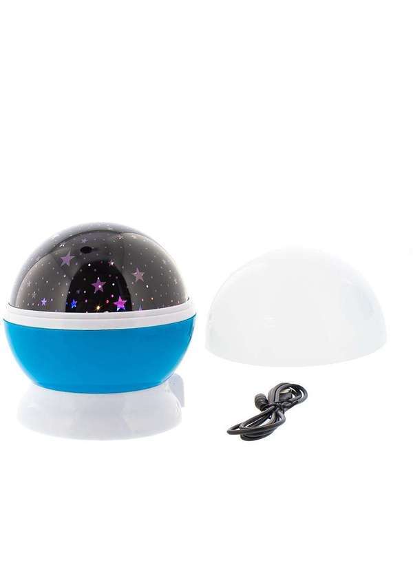 Stz - Luminária Globo Projetor Stz Céu Estrelado Led Azul Azul