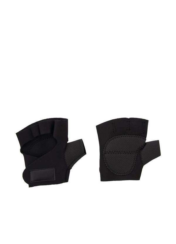 Cross Road - Luva Treino Academia Cross Road Aderência Masculina Preto Preto