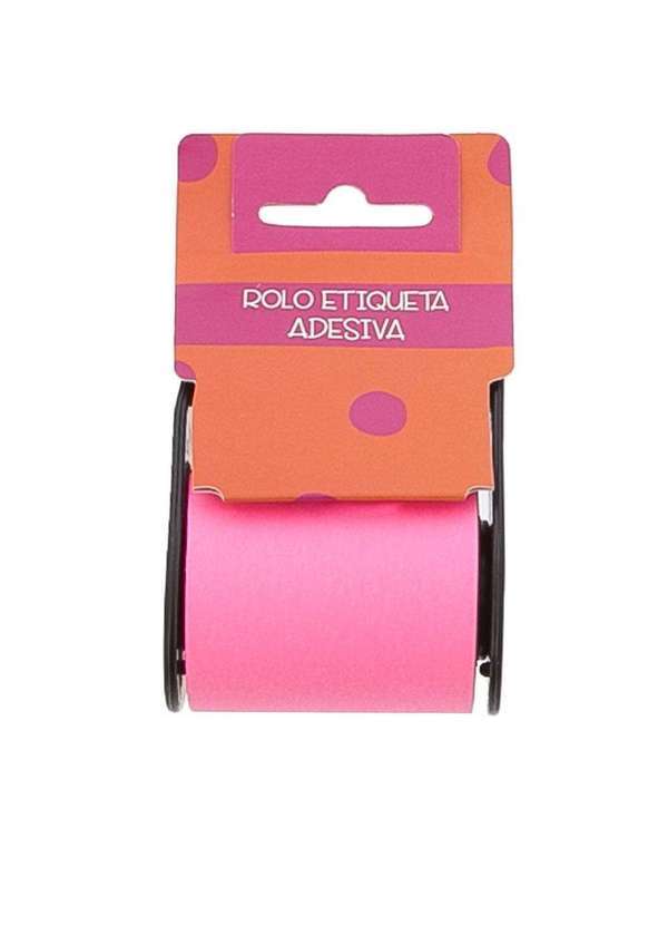 Stz - Rolo de Etiqueta Adesiva Stz Neon Rosa Rosa