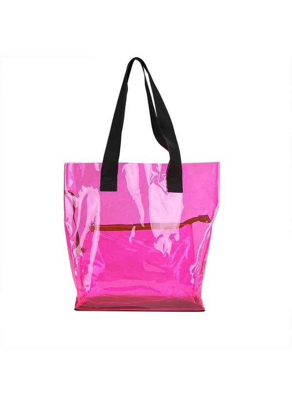 Gabriela - Bolsa de Praia Grande Gabriela Vinil com Necessaire Rosa Rosa 3