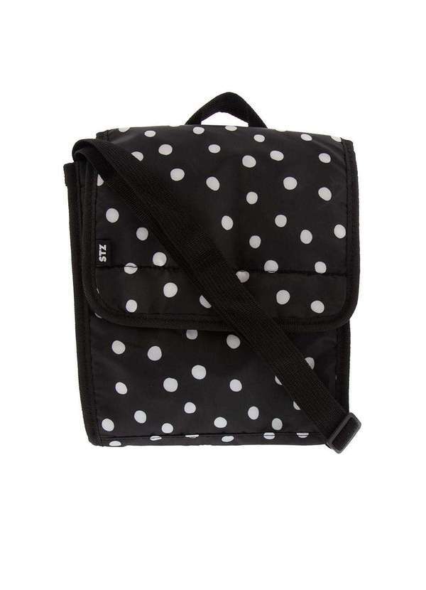Stz - Bolsa Térmica Stz Poá Tecido Preto Colorido
