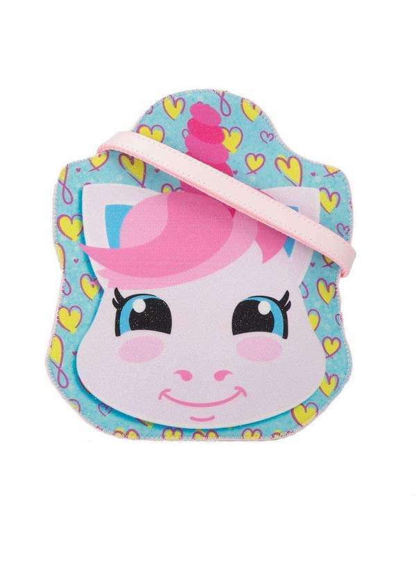 Stz - Bolsa Tiracolo Infantil Stz Unicórnio Glitter Color Colorido