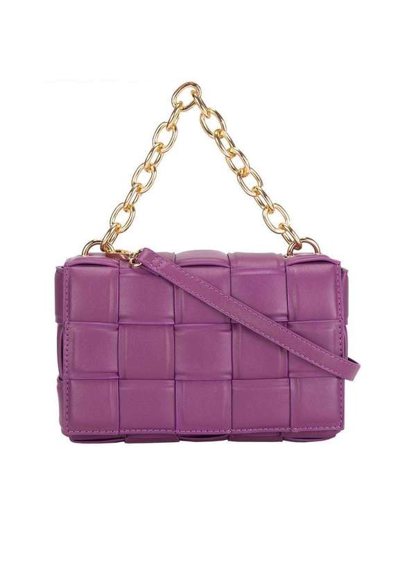 Bolsa Tiracolo Média Gabriela Trama Roxo Roxo - Studio Z