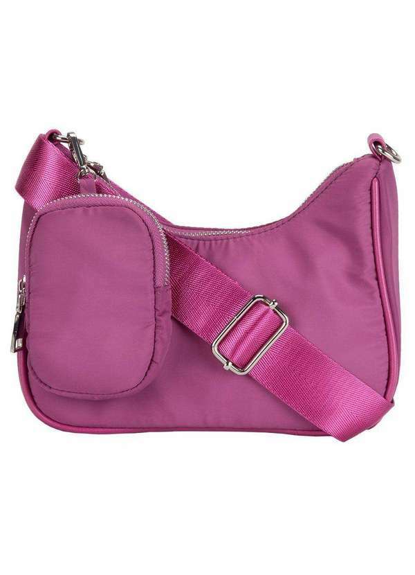 Gabriela - Bolsa Tiracolo Pequena Gabriela Tecido Niqueleira Pink Pink