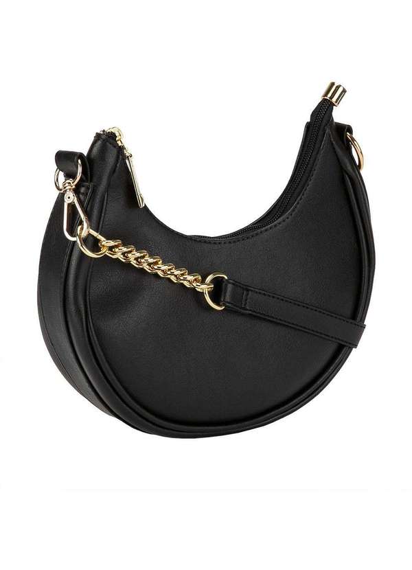 Vizzano - Bolsa Tiracolo Pequena Vizzano Meia Lua Corrente Preto Preto 2