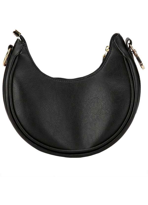 Vizzano - Bolsa Tiracolo Pequena Vizzano Meia Lua Corrente Preto Preto 3