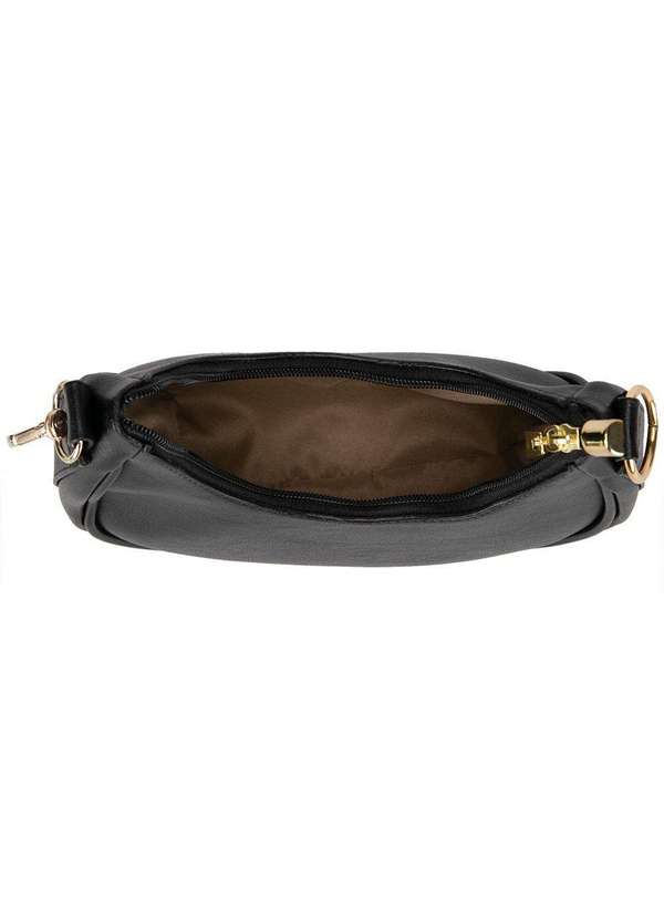 Vizzano - Bolsa Tiracolo Pequena Vizzano Meia Lua Corrente Preto Preto 4