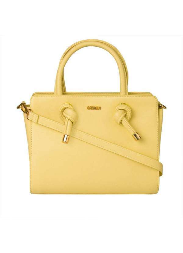 Gabriela - Bolsa Tote Média Gabriela Detalhe Nós Amarelo Amarelo