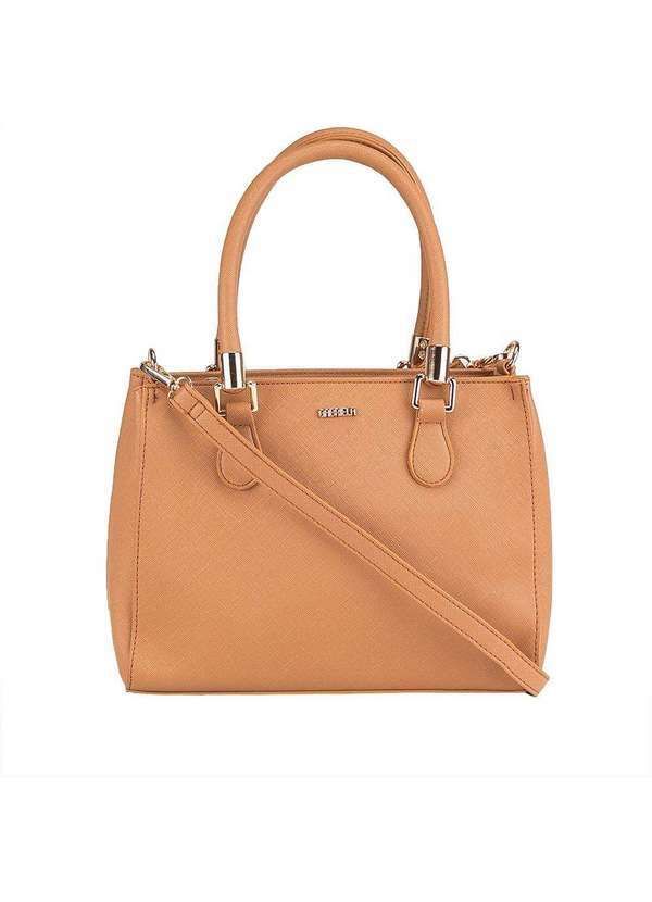 Gabriela - Bolsa Tote Média Gabriela Texturizado Caramelo Caramelo
