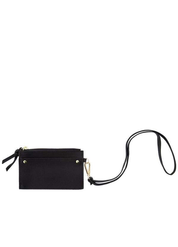 Stz - Porta Cartão Feminino Stz com Tira Preto Preto