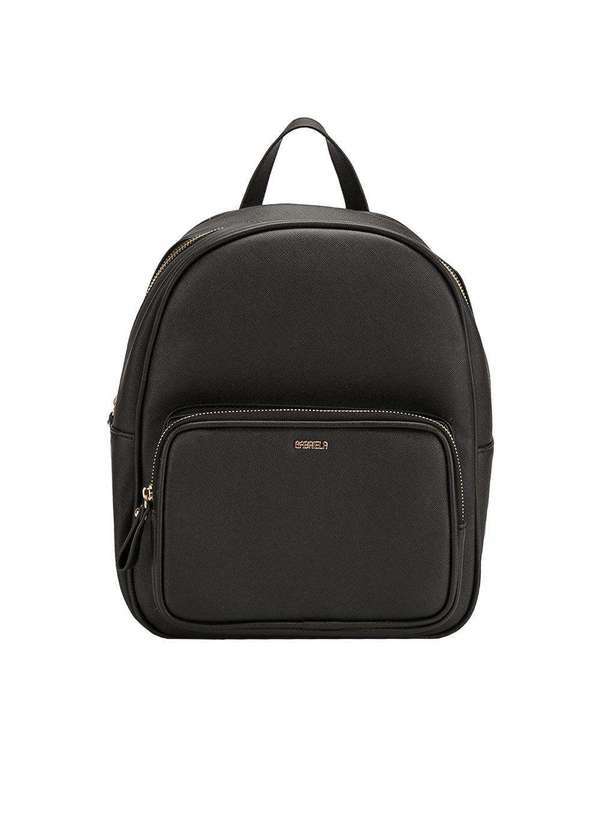 Gabriela - Mochila Gabriela Detalhe Texturizado Preto Preto