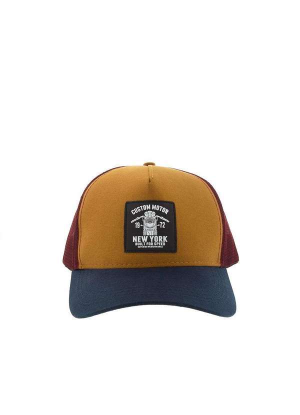 Stz - Boné Aba Curva Stz Masculino Moto New York Color Colorido
