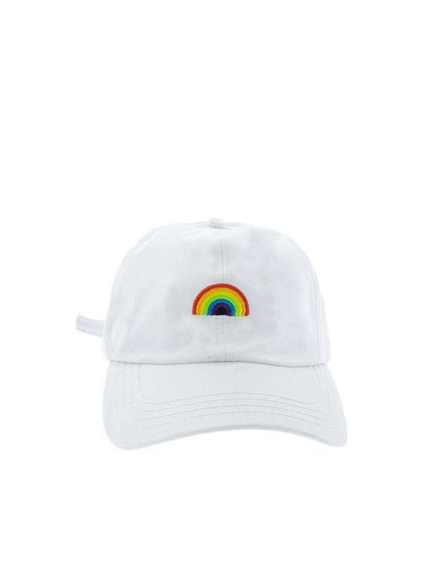 Stz - Boné Stz Aba Curva Arco-Íris Branco Branco