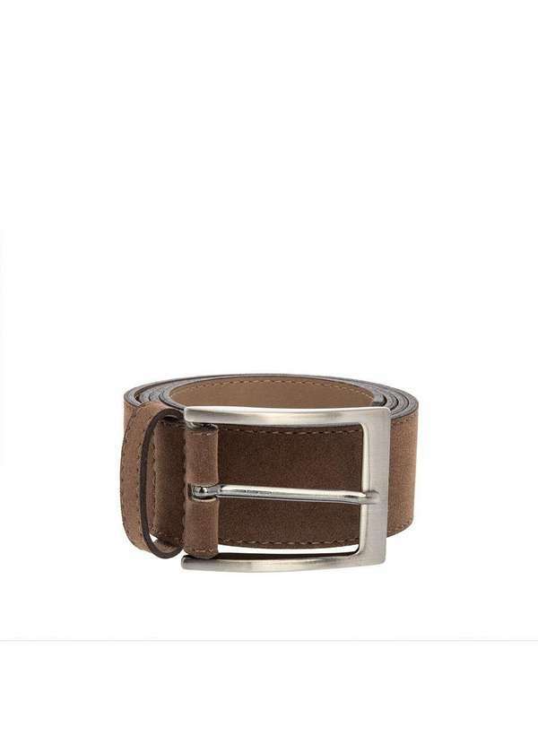 Mac & Jac - Cinto Masculino Mac & Jac Camurça Marrom Marrom