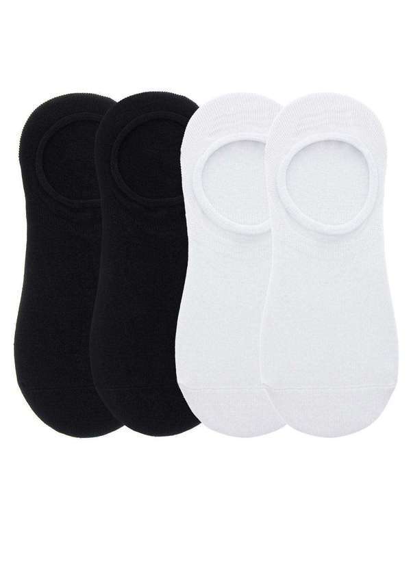 Cross Road - Kit Meia Canoa Esportiva Cross Road 4 pares 39-43 Color Colorido