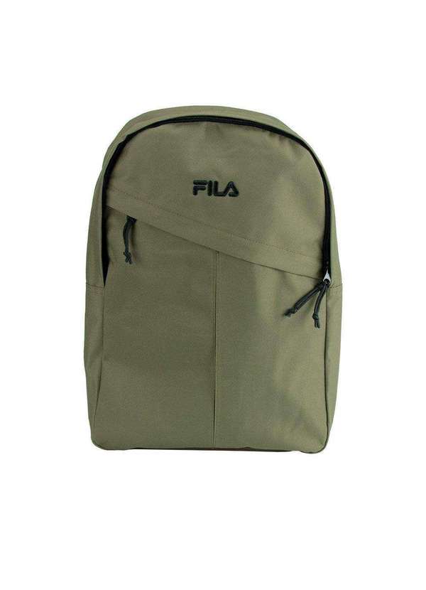 Fila - Mochila Fila Diagonal Tecido Verde Militar Colorido