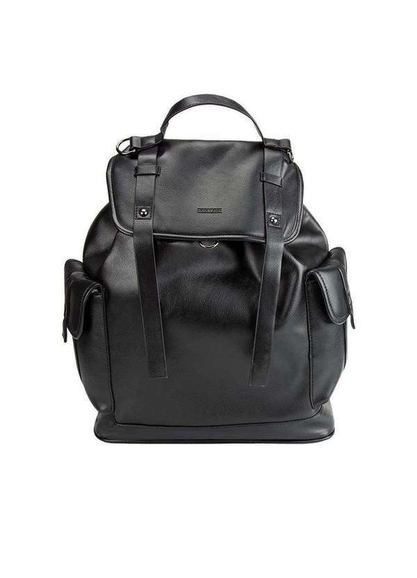 Mac & Jac - Mochila Mac & Jac Aviador Vintage Amarração Preto Preto